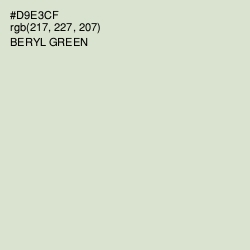 #D9E3CF - Beryl Green Color Image